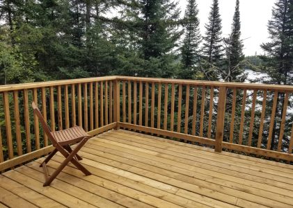 A new outdoor deck for a turn of the century cottage