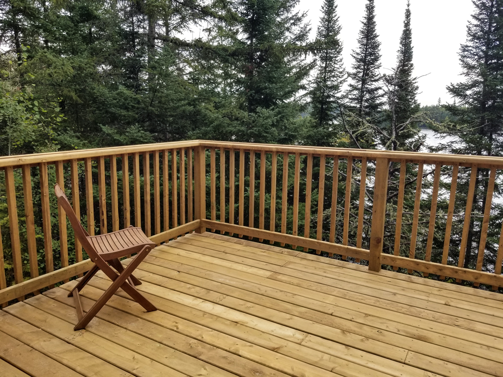 chair on outdoor deck