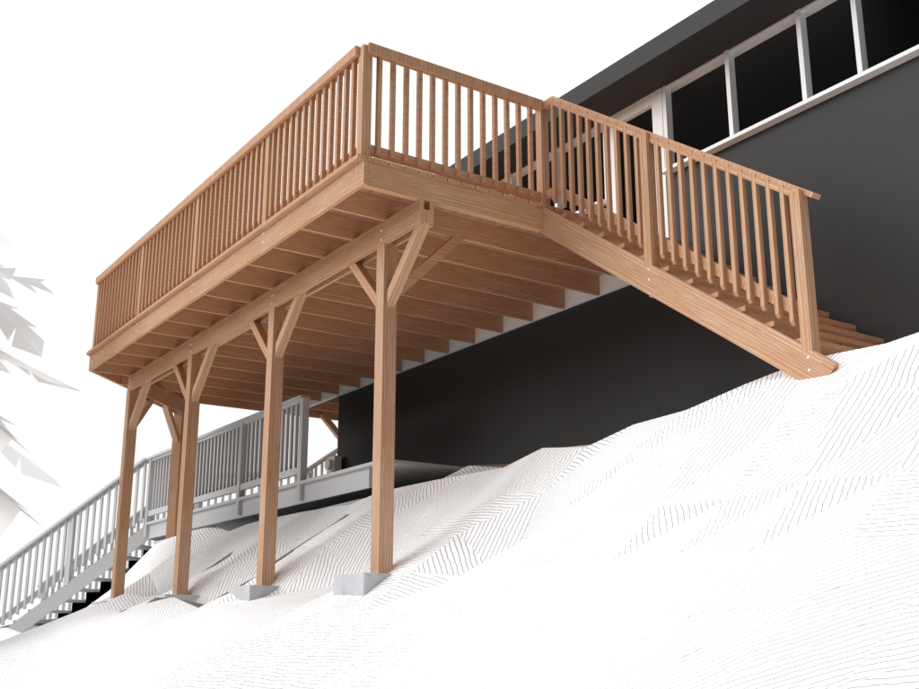 Computer aided cottage deck design