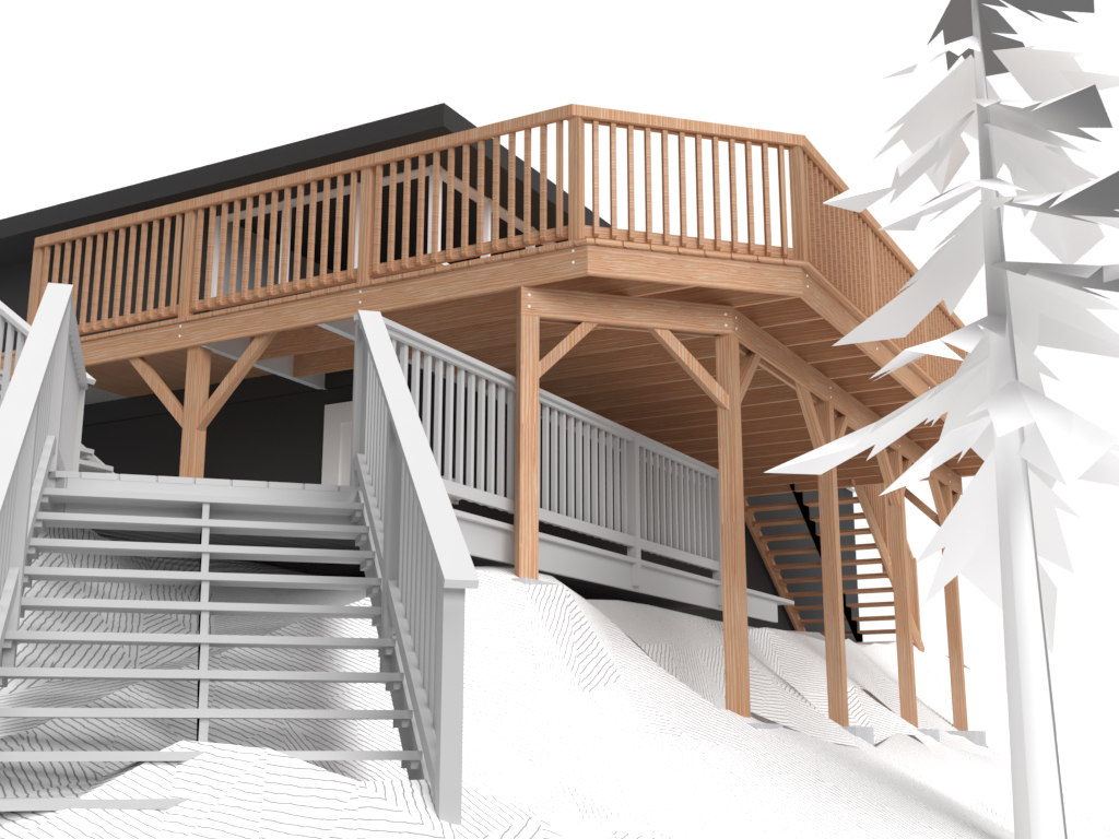 Computer aided cottage deck design