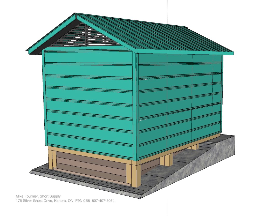 3D plan of diesel enclosure