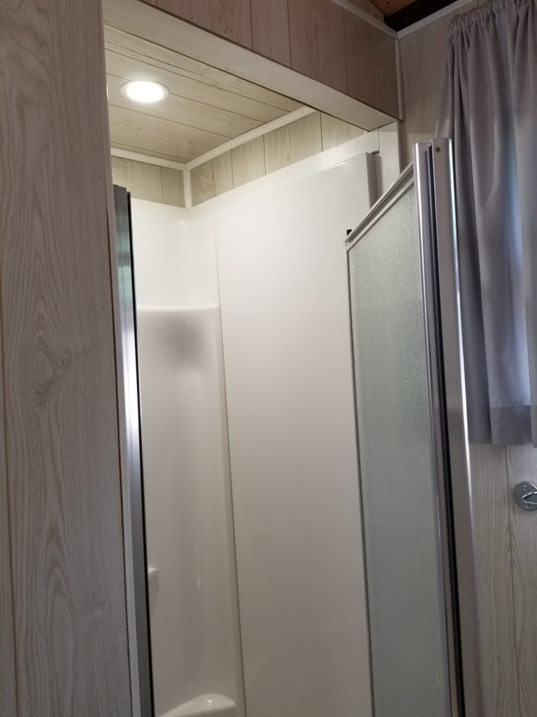 Look kids, a new shower