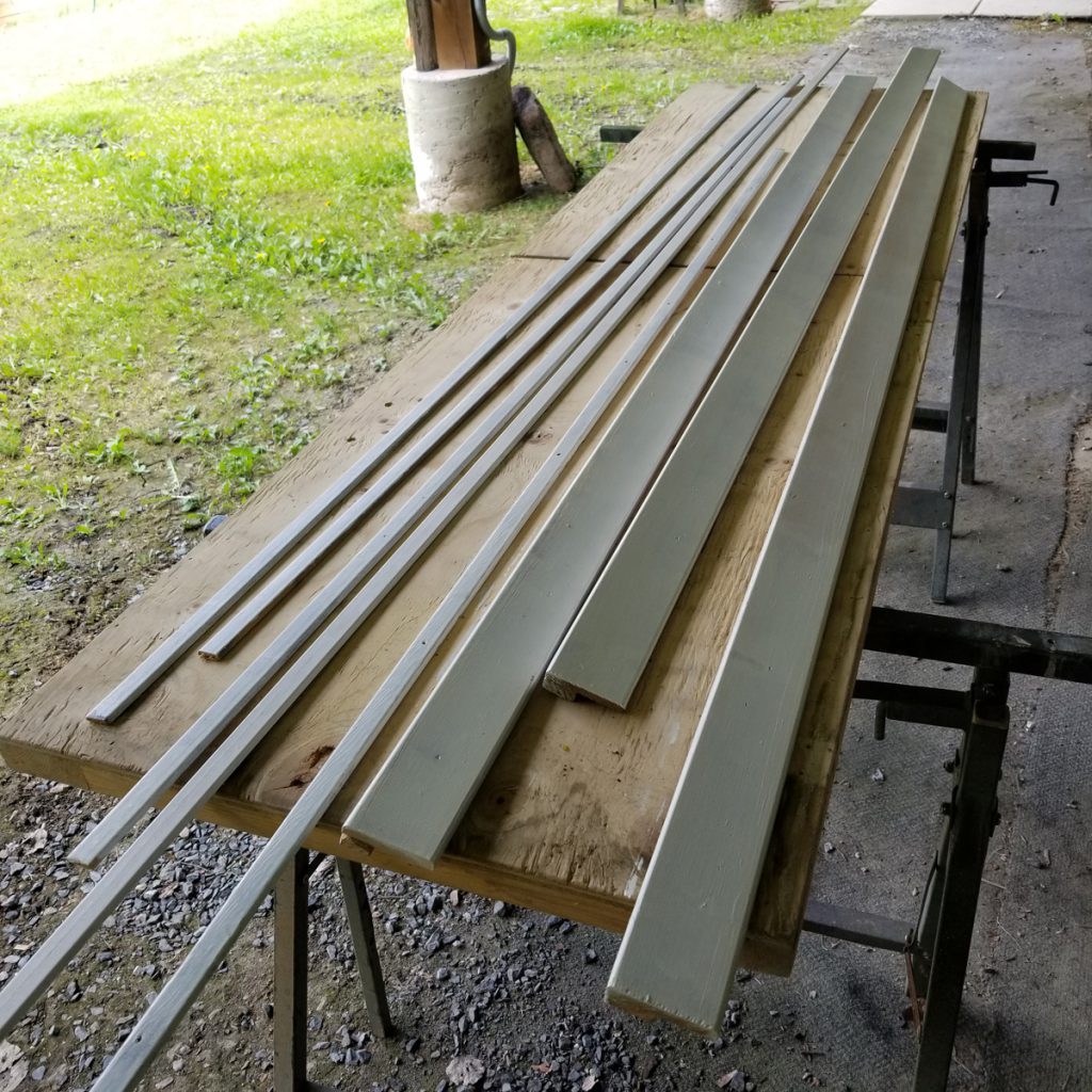 Custom trim getting painted